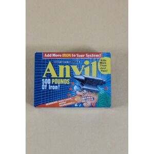 Wacky Packages Anvil 500 Pounds of Iron Miniature Box Parody Collectible